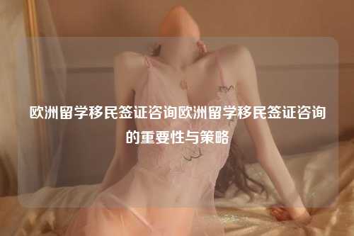 欧洲留学移民签证咨询欧洲留学移民签证咨询的重要性与策略